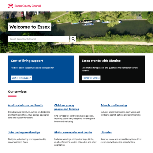 Essex homepage
