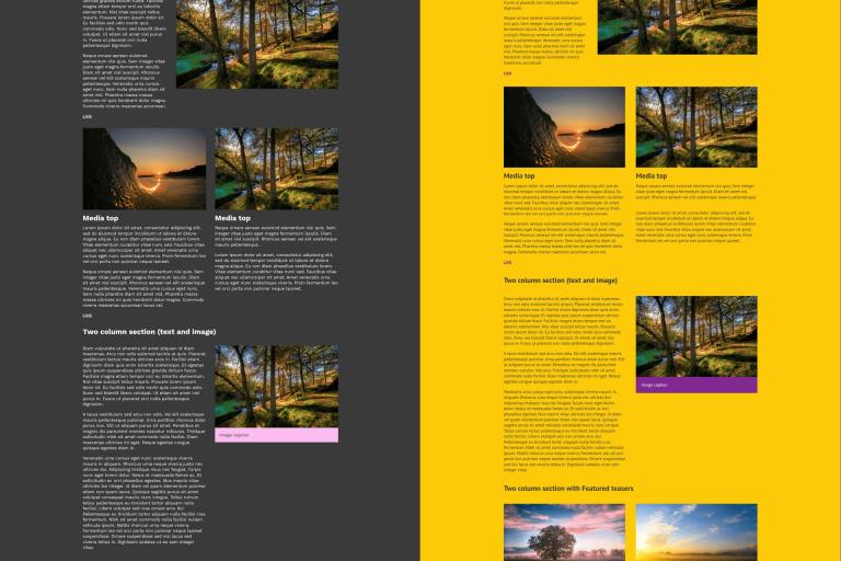 microsites homepage comparison