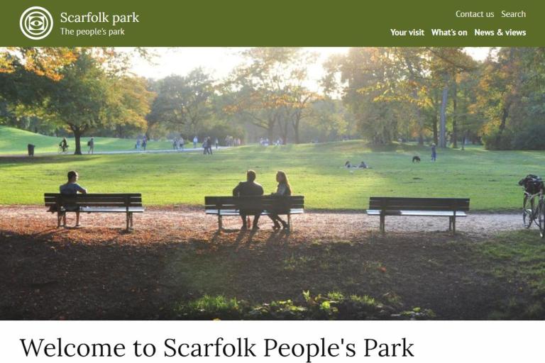 Home page of microsites demo site