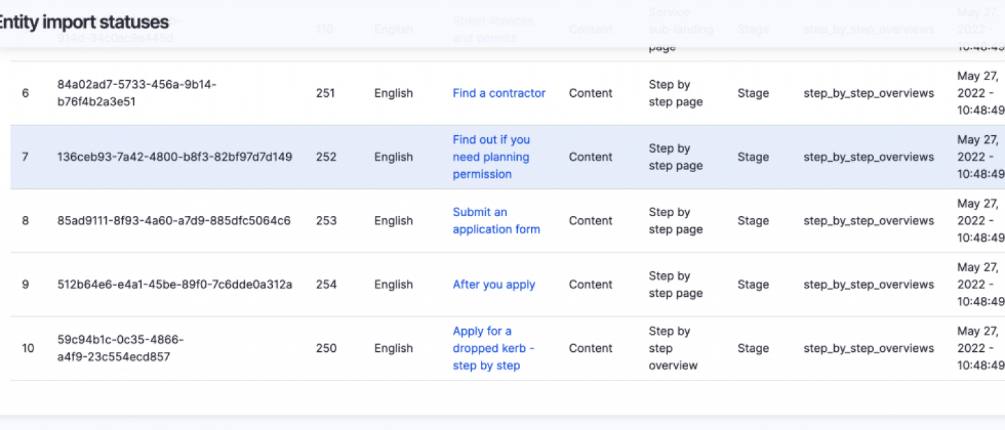 entity import statuses